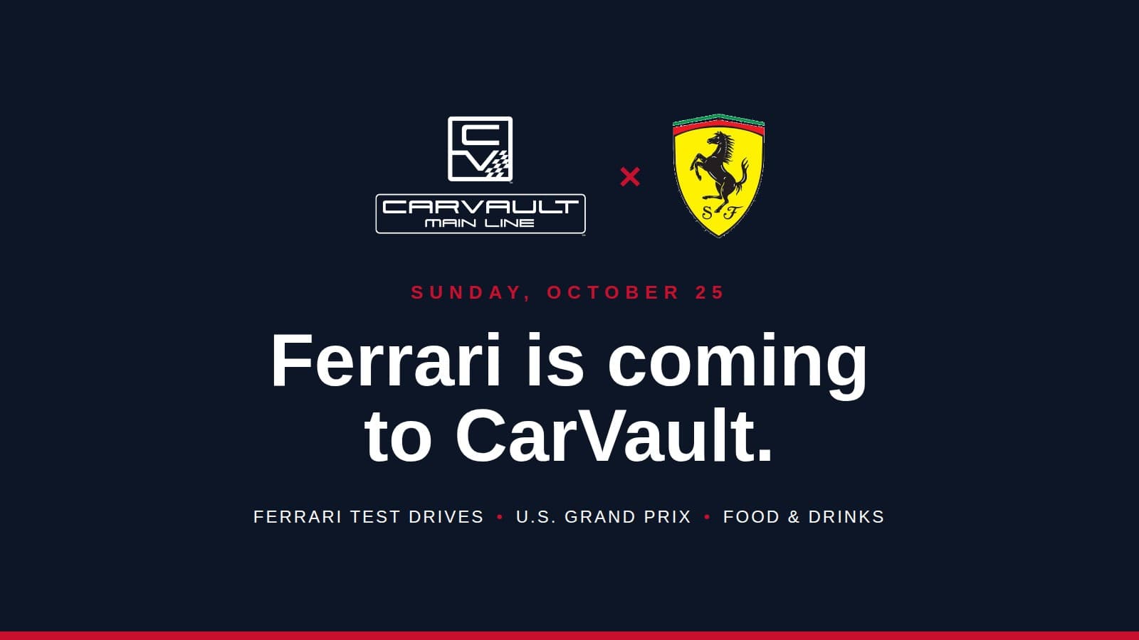 CarVault x Ferrari event
